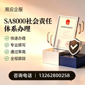西安SA8000社会责任体系认证服务
